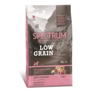 SPECTRUM LOW GRAIN ADULT DOG FOOD LAMB & BLUEBERRY MEDIUM-LARGE (2.5kg)