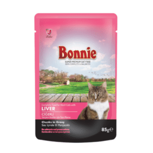 Bonnie Cat Wet Food Pouch – Lamb Chunks in Gravy 85g