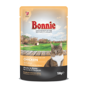 BONNIE POUCH FOR CAT (CHICKEN 100g) - IN GRAVY