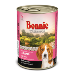 BONNIE CANNED DOG FOOD (WITH LAMB 400g) - CHUNKS IN GRAVY