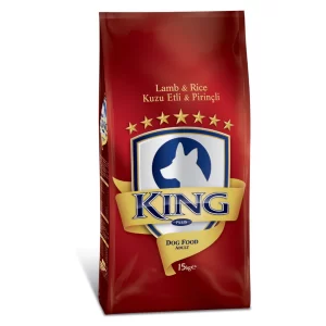 KING PLUS ADULT DOG FOOD (LAMB AND RICE 15KG)