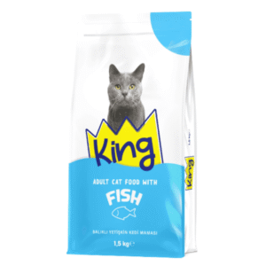 KING PLUS ADULT CAT FOOD FISH - 1.5KG