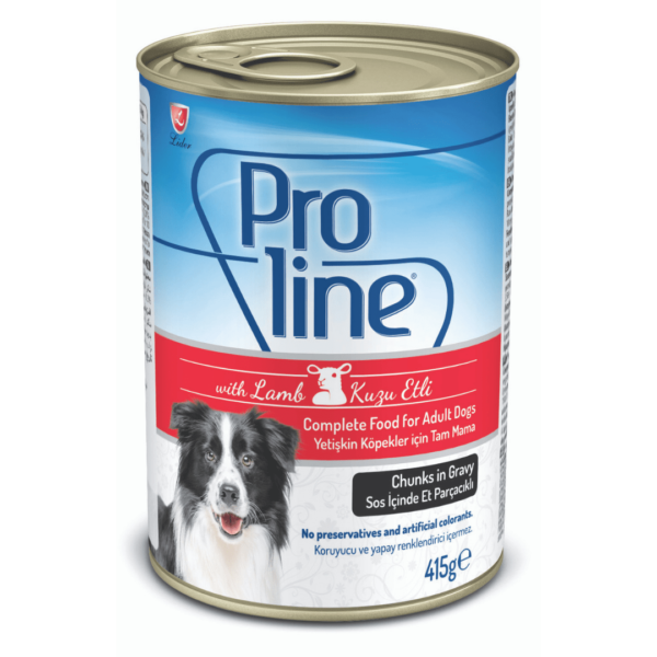 PROLINE CANNED DOG FOOD (LAMB 415g) - in Gravy