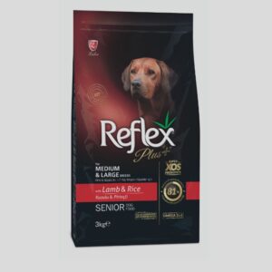 REFLEX PLUS MEDIUM LARGE BREED SENIOR DOG FOOD LAMB & RICE 3kg