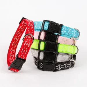Bone Print Pet Collars