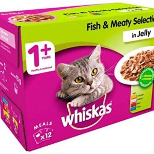 Whiskas Pouch Adult Fish and Meat Selection in Jelly 85g