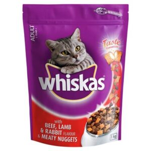 Whiskas Meaty Nuggets - Beef, Lamb & Rabbit 1kg