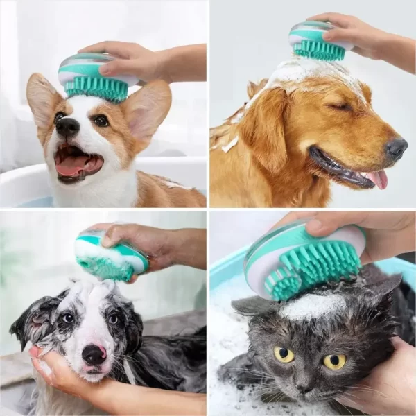 Pet Bath Brush - Blue - Image 3