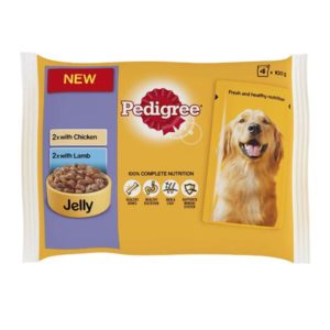 Pedigree Pouch - 2 Chicken & 2 Lamb in Jelly 100g
