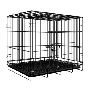 Foldable Dog Crate - Black