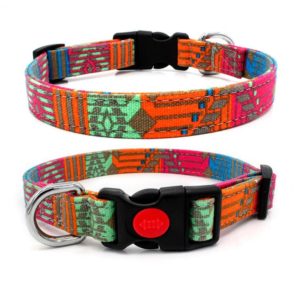Aztec Patterned Dog Collar