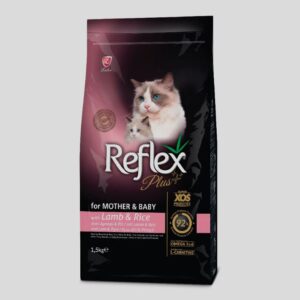REFLEX PLUS MOTHER AND BABY CAT FOOD – LAMB AND RICE 1.5 KG