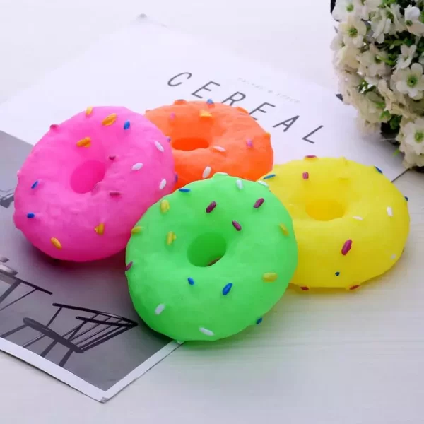Squeaky Doughnut Toy