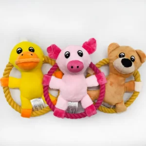 Plush Animal Frisbee Toy