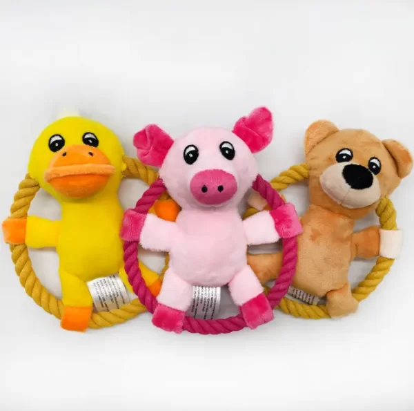 Plush Animal Frisbee Toy