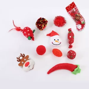 11 Pack Christmas Cat Toys