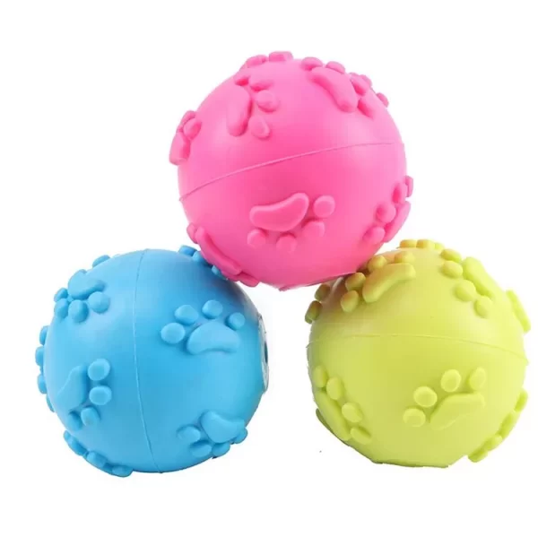 Squeaky Paw Print Ball - Image 2