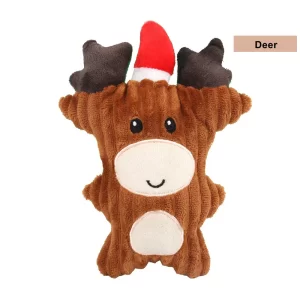 Christmas Reindeer Squeaky Plush Toy