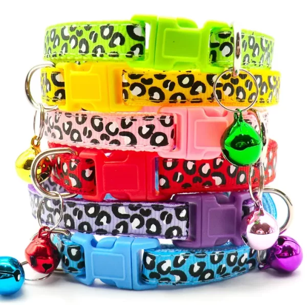 Leopard Print Cat Collar