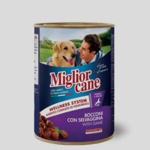MIGLIORCANE ADULT DOG FOOD CHUNKS WITH GAME 405G