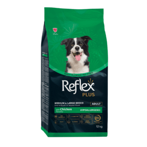 REFLEX PLUS MEDIUM LARGE BREED ADULT DOG FOOD – CHICKEN 15 KG