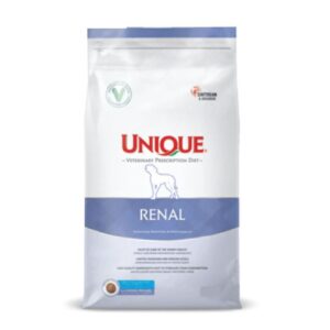 UNIQUE VETERINARY PRESCRIPTION DIET ADULT DOG RENAL CHICKEN & PEA & EGG 12KG