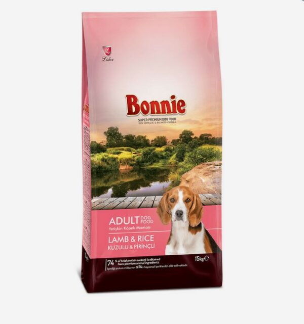 BONNIE ADULT DOG FOOD LAMB AND RICE (15KG)