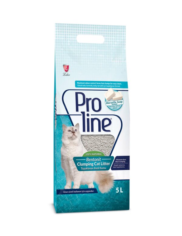 PROLINE BENTONITE CLUMPING CAT LITTER - MARSEILLE SOAP SCENT 5L