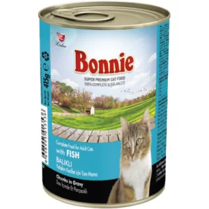 BONNIE Canned Cat Food Fish 415g Gravy