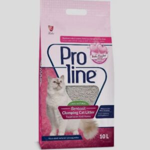 PROLINE BENTONITE CLUMPING CAT LITTER - BABY POWDER SCENT 10L