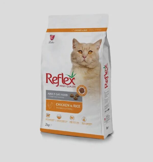 REFLEX ADULT CAT FOOD – CHICKEN & RICE 2KG