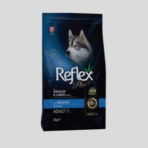 REFLEX PLUS MEDIUM LARGE BREED ADULT DOG FOOD – SALMON 3KG