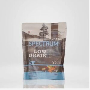 SPECTRUM LOW GRAIN ADULT CAT FOOD SALMON ANCHOVY & CRANBERRY 500GR