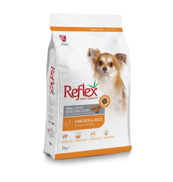 REFLEX SMALL BREED DOG FOOD – CHICKEN & RICE 3KG