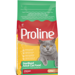 PROLINE STERILISED CAT FOOD WITH CHICKEN 1.2KG
