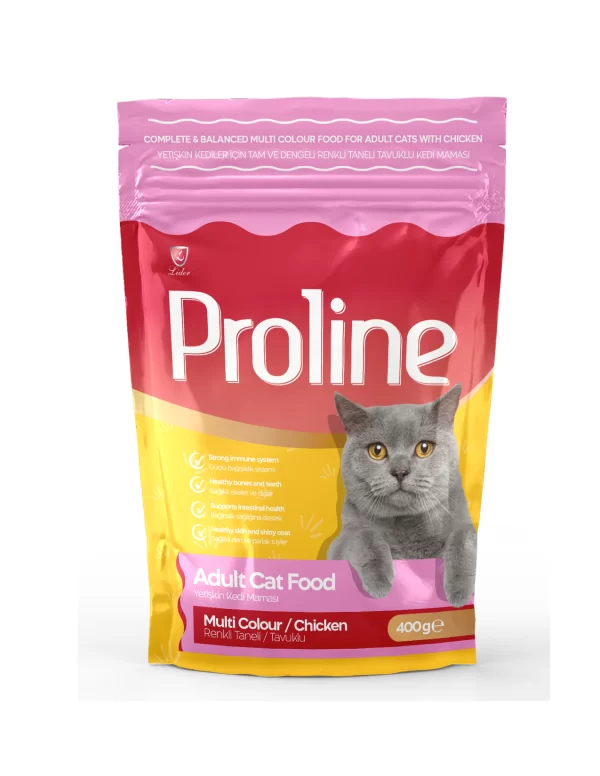 PROLINE ADULT CAT FOOD MULTICOLOUR CHICKEN 400GR