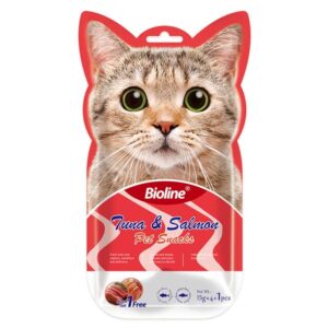 BIOLINE TUNA & SALMON CAT SNACK - 15G X 5
