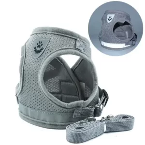 Reflective Harness with Leash