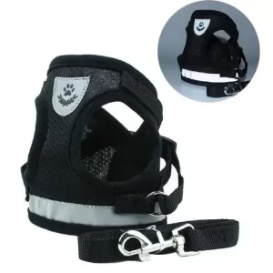 Reflective Harness with Leash