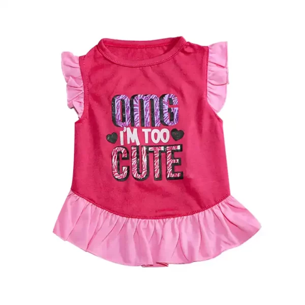 Pink Frill Dog Dress
