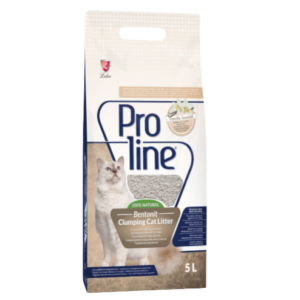 PROLINE BENTONITE CLUMPING CAT LITTER – VANILLA SCENTED 5L
