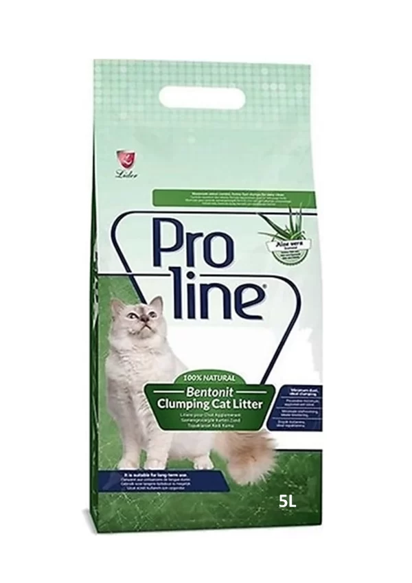 PROLINE BENTONITE CLUMPING CAT LITTER – ALOE-VERA SCENTED 5L