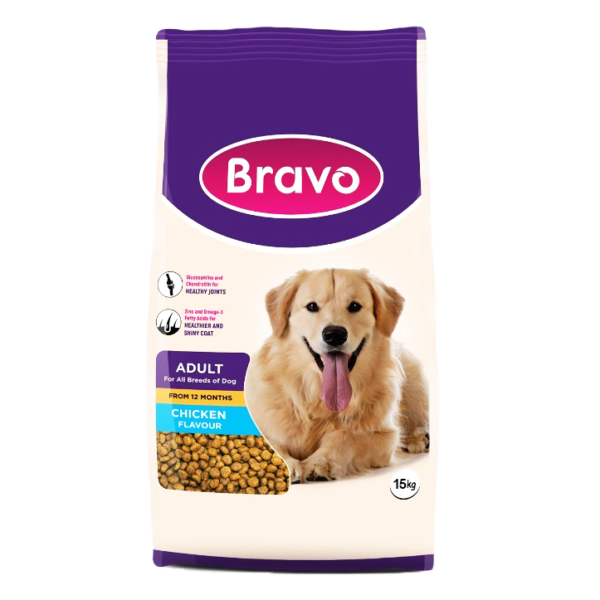 BRAVO ADULT CHICKEN (15KG)