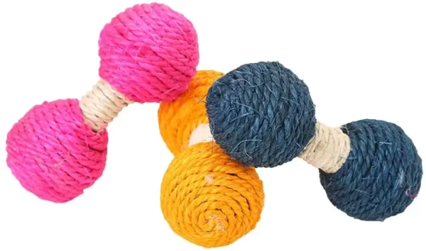 Sisal Dumbbell Cat Toy - Image 3