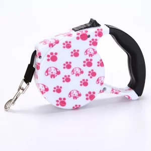 Paw Print Retractable Leash- 5M