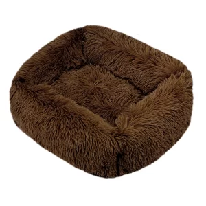 Plush Pet Bed - Brown