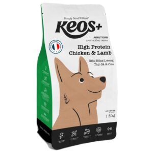KEOS+ ADULT DOG FOOD HIGH PROTEIN- CHICKEN & LAMB