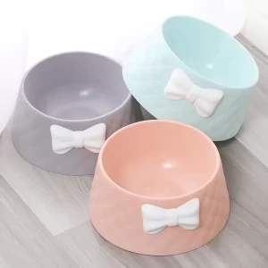 Bow Pet Feeding Bowl