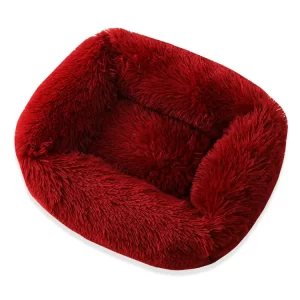 Plush Pet Bed - Red