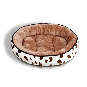 Round Pet Pillow Bed - Brown